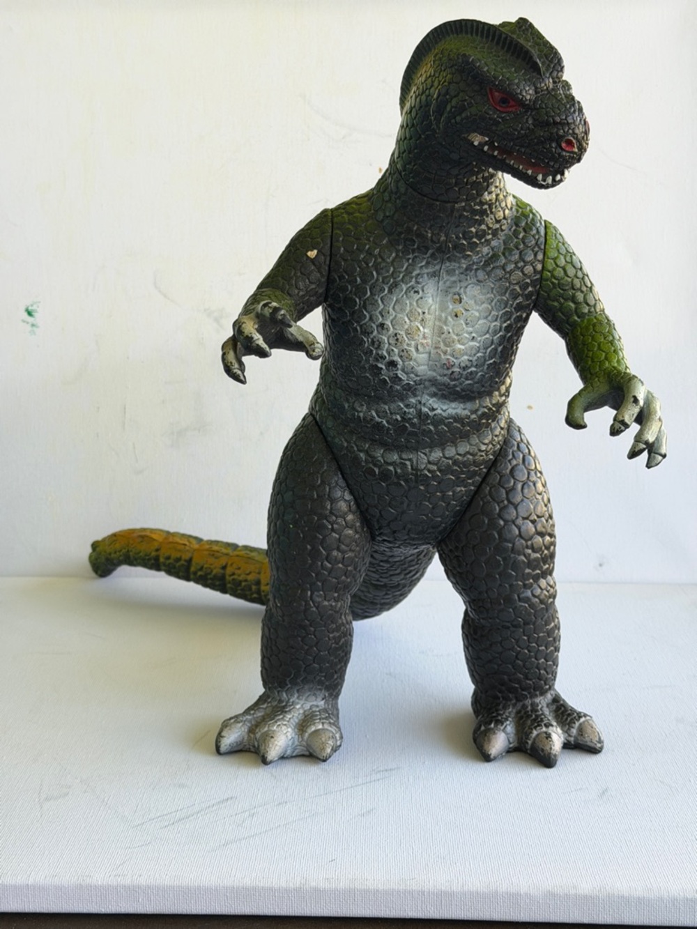 Green Dinosaur Figure Toy with Yellow Accents - Brand Unspecified - Picture 2 of 2